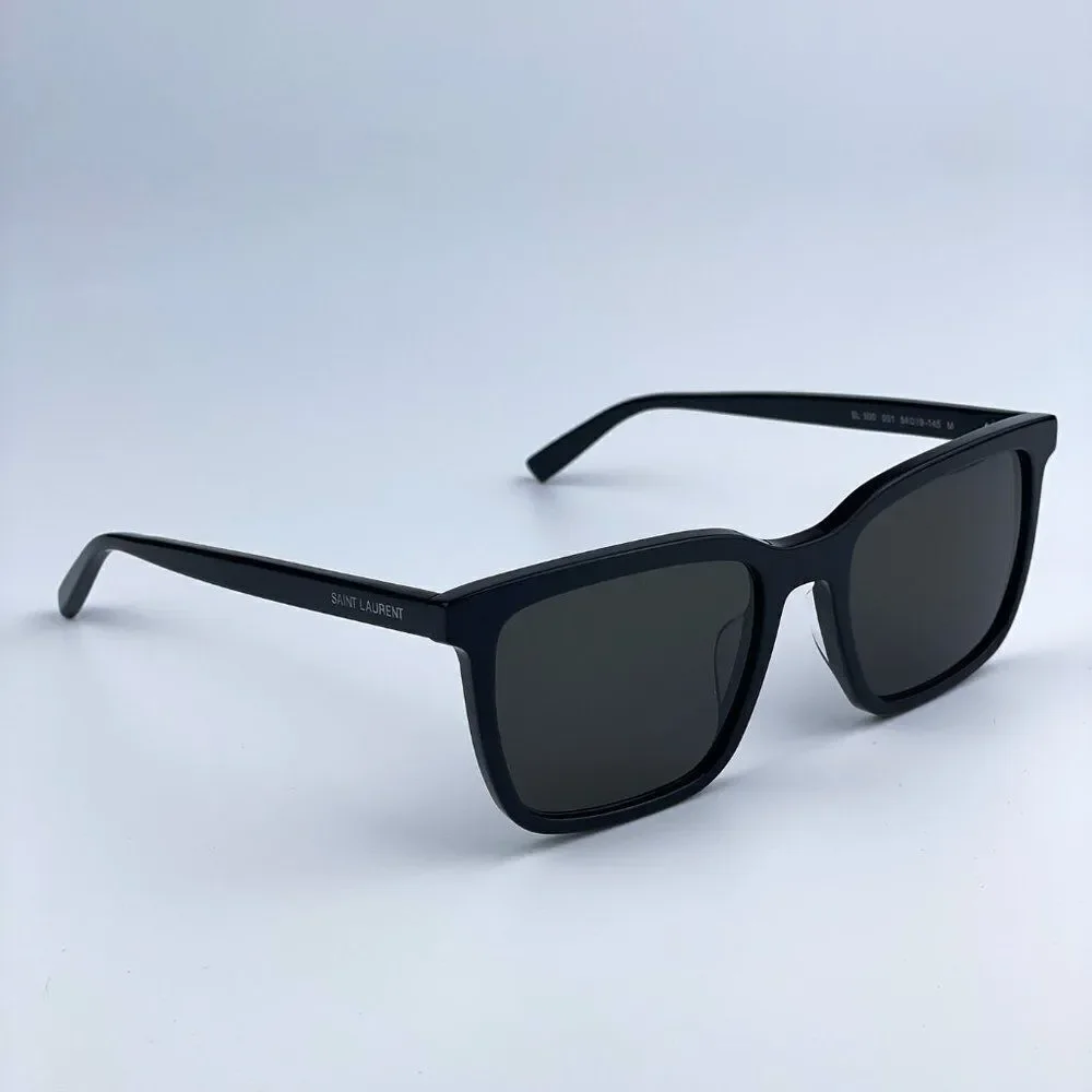 NEW Saint Laurent SL500 001 Black Gray Unisex Sunglasses